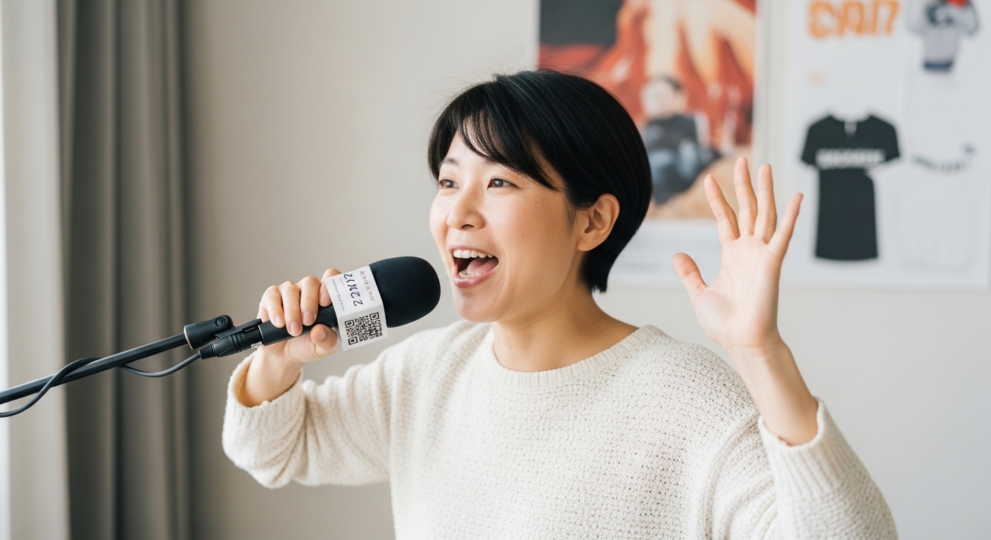 きつい方言で話す日本人女性の様子