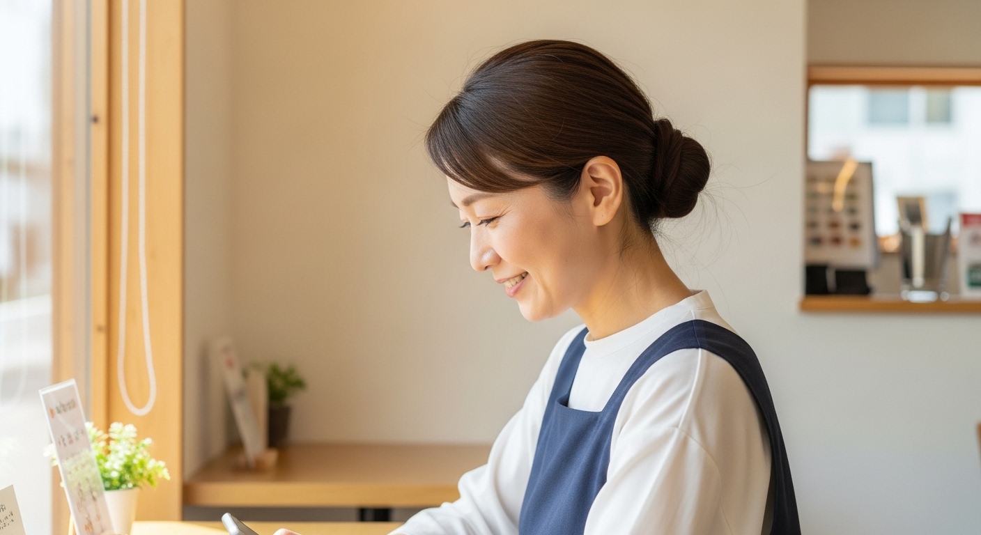 青タンの意味を話す日本人女性
