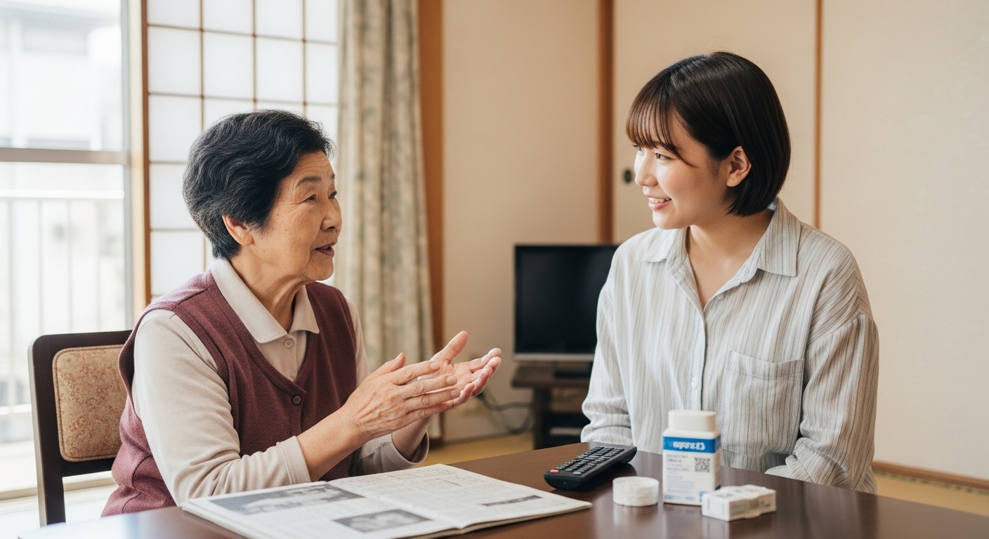 日本人女性が広島弁で可愛い語尾を話す様子