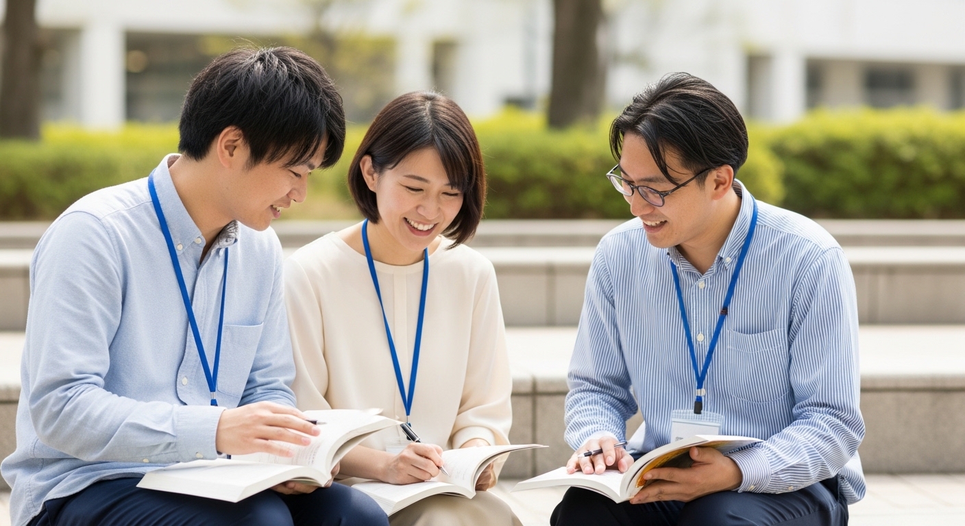 お坊さん姿の日本人男性とおっさん風の表情