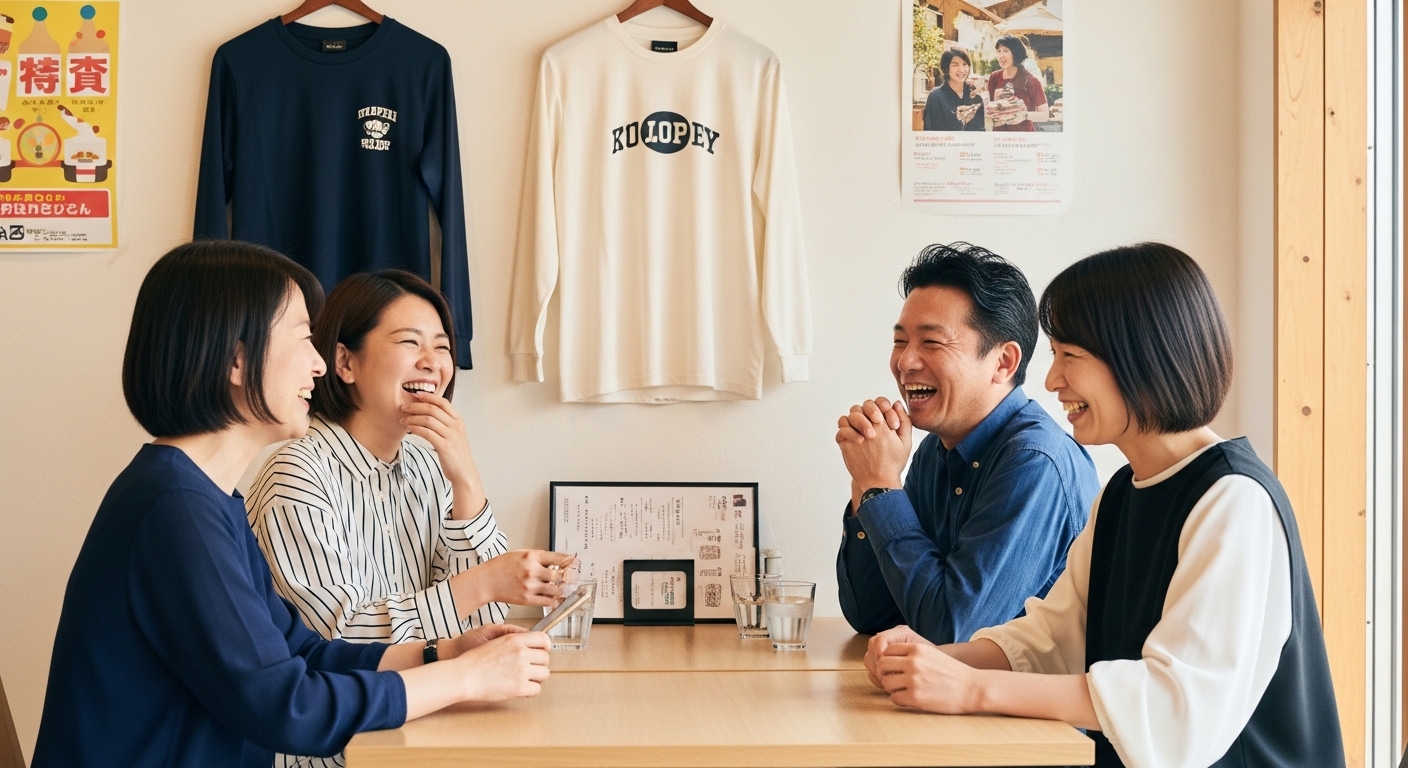 安っぽさを語る日本人男性の表情