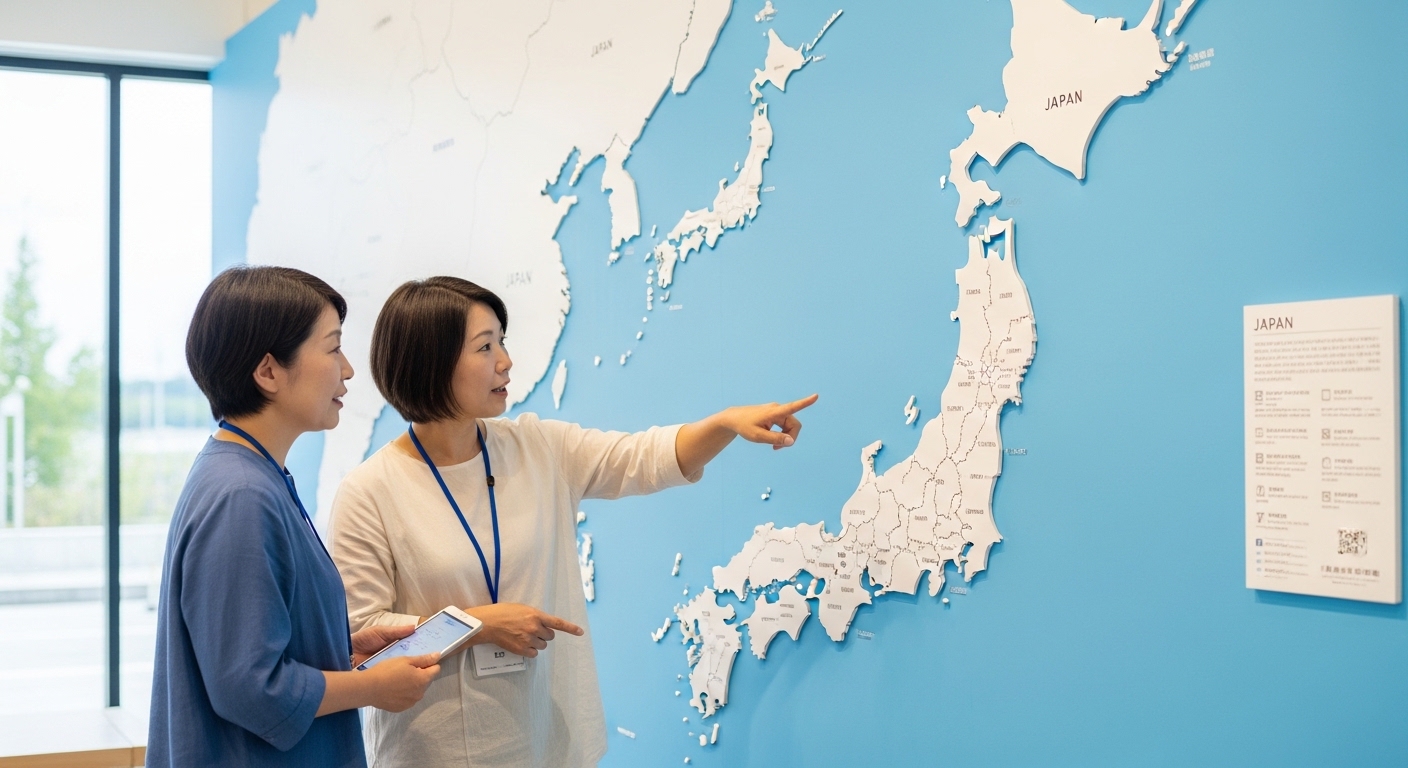 鹿児島弁クイズの難しい問題に悩みながら楽しむ女性を表したイメージ画像