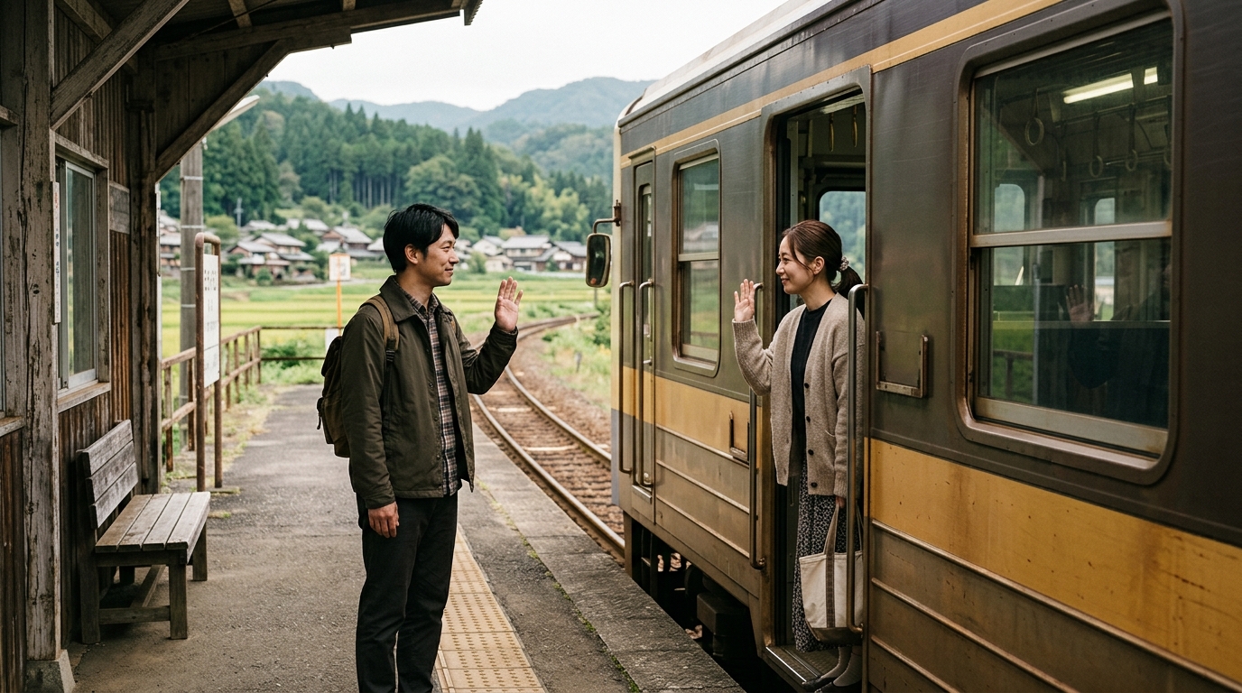 方言のさようならを使う日本人女性